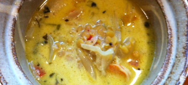 にほん酒やの激辛カレー、居酒屋とは思えない本格的な味。もっとモーニングを活用したいところ。