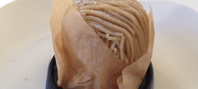 中津川モンブラン、クリームが爽やかな感じで美味しい。