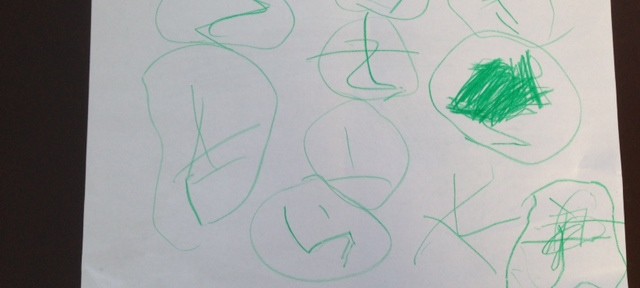 長男がひらがなを書いてプレゼントしてくれました。