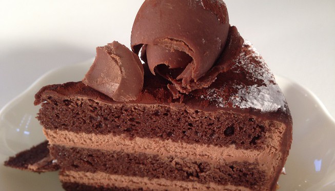 このままだと飢え死にしてしまいそうなので、今朝はチョコレートケーキに果敢にチャレンジしました。