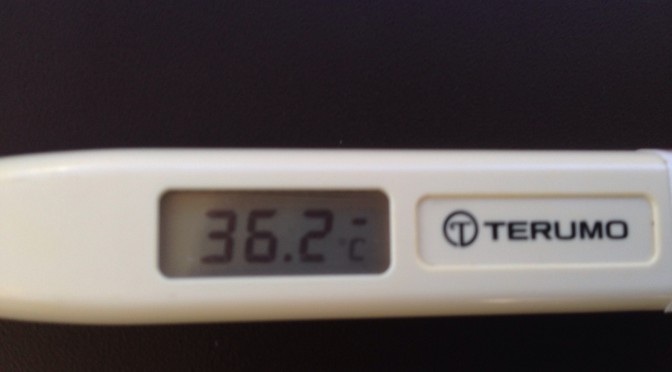 久しぶりの平熱さん。このまま、夜まで頑張れるかな？