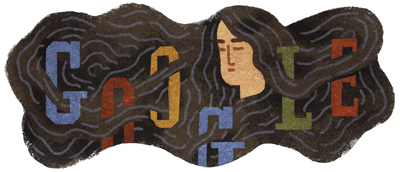 Googleの画像が目を引いたので確認したら、与謝野晶子生誕136年とのこと。微妙。